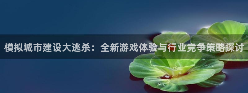 大神pc28开奖结果：模拟城市建设大逃杀：全新游戏体验与行业